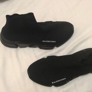 BALENCIAGA SPEED TRAINER TRIPLE BLACK SIZE 39